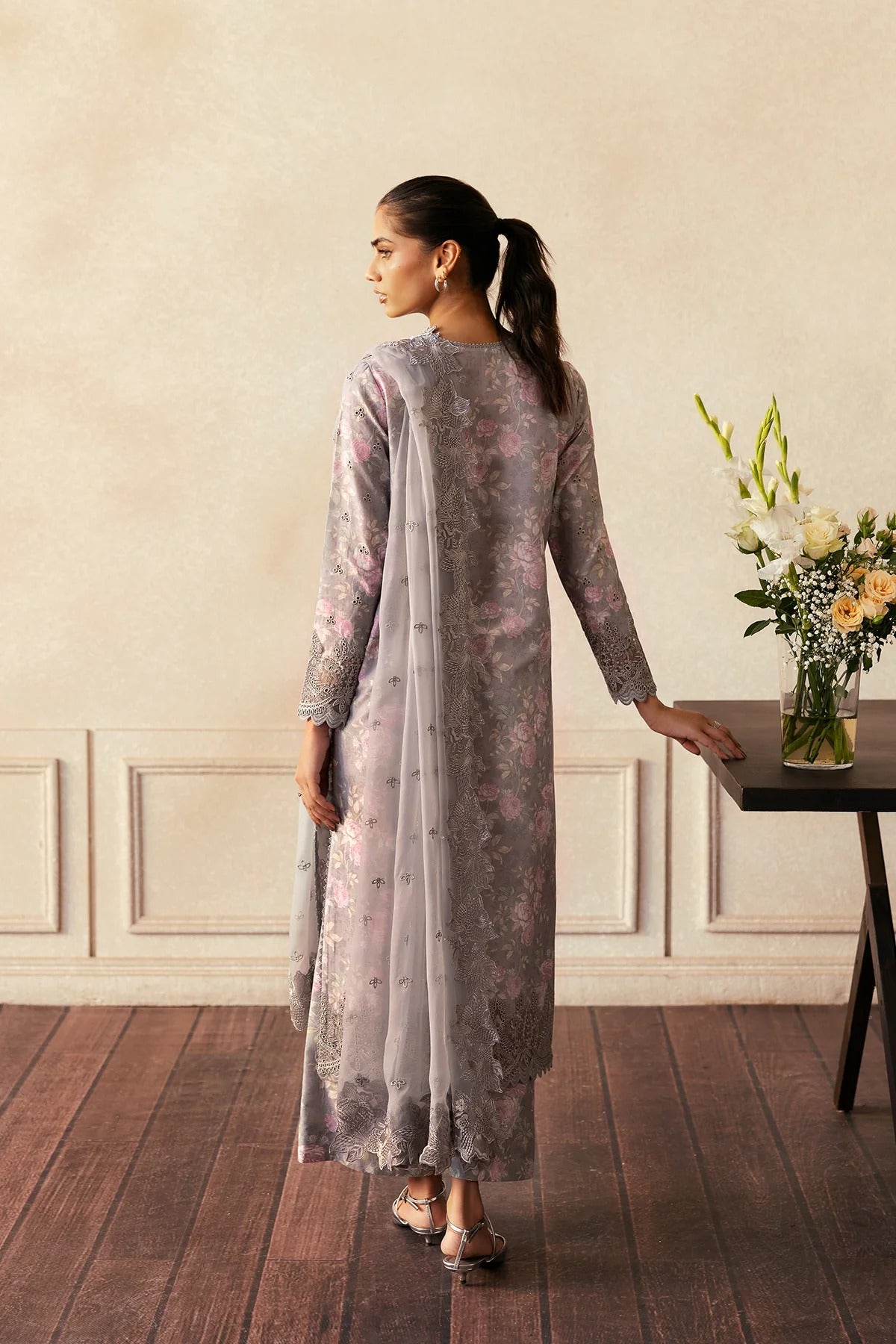 AFROZEH Day Break Embroidered Printed Lawn Unstitched 3pcs