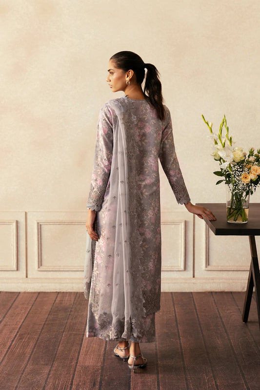 AFROZEH Day Break Embroidered Printed Lawn Unstitched 3pcs