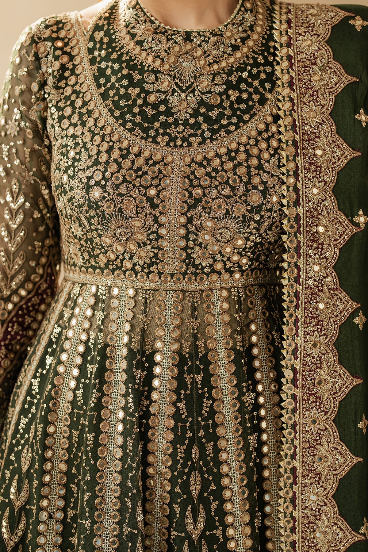 JAZMIN Wedding Formals Embroidered Chiffon Unstitched 3pcs