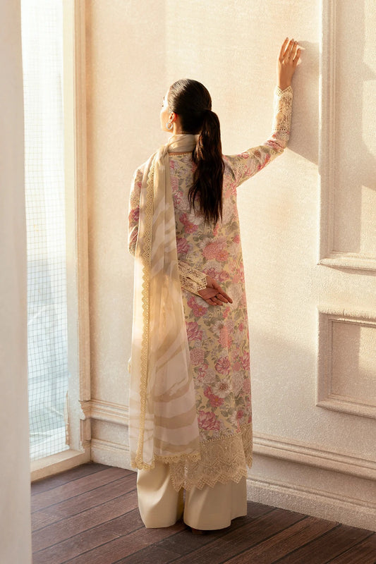 AFROZEH Day Break Embroidered Printed Lawn Unstitched 3pcs