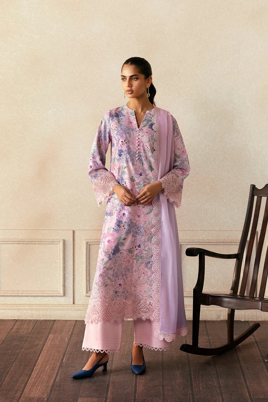 AFROZEH Day Break Embroidered Printed Lawn Unstitched 3pcs