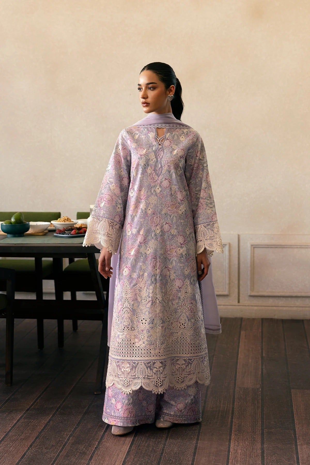 AFROZEH Day Break Embroidered Printed Lawn Unstitched 3pcs