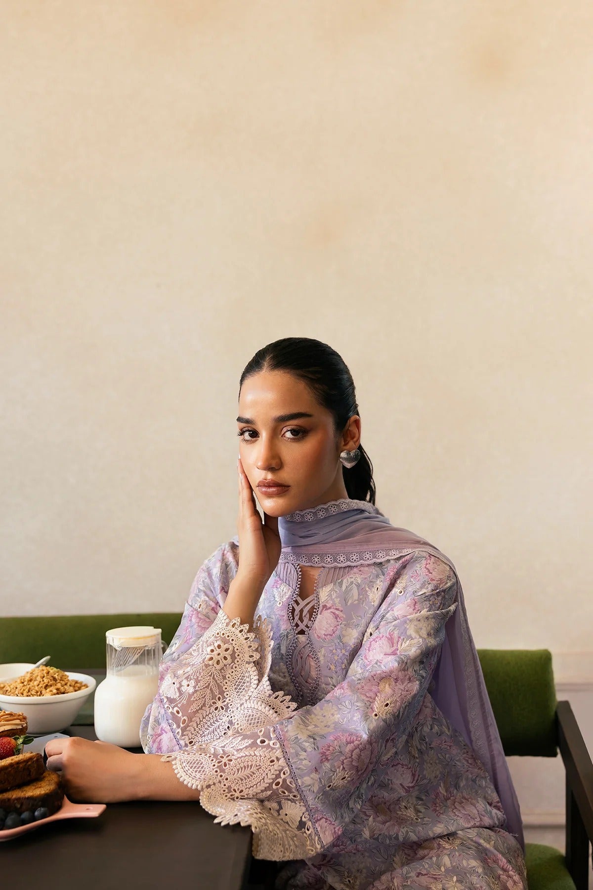 AFROZEH Day Break Embroidered Printed Lawn Unstitched 3pcs