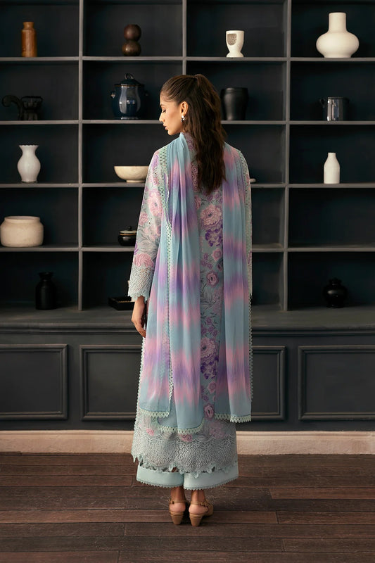 AFROZEH Day Break Embroidered Printed Lawn Unstitched 3pcs