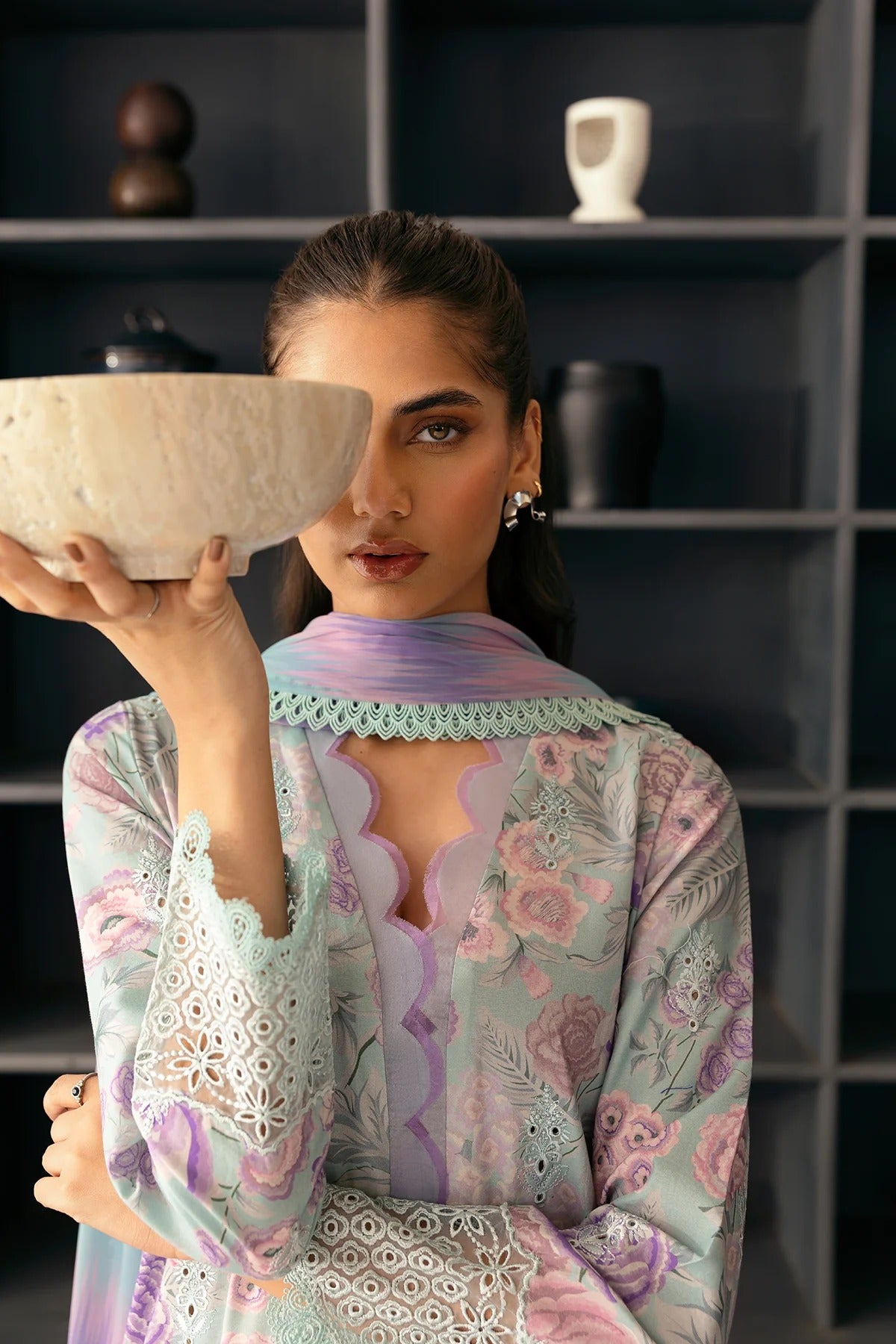 AFROZEH Day Break Embroidered Printed Lawn Unstitched 3pcs
