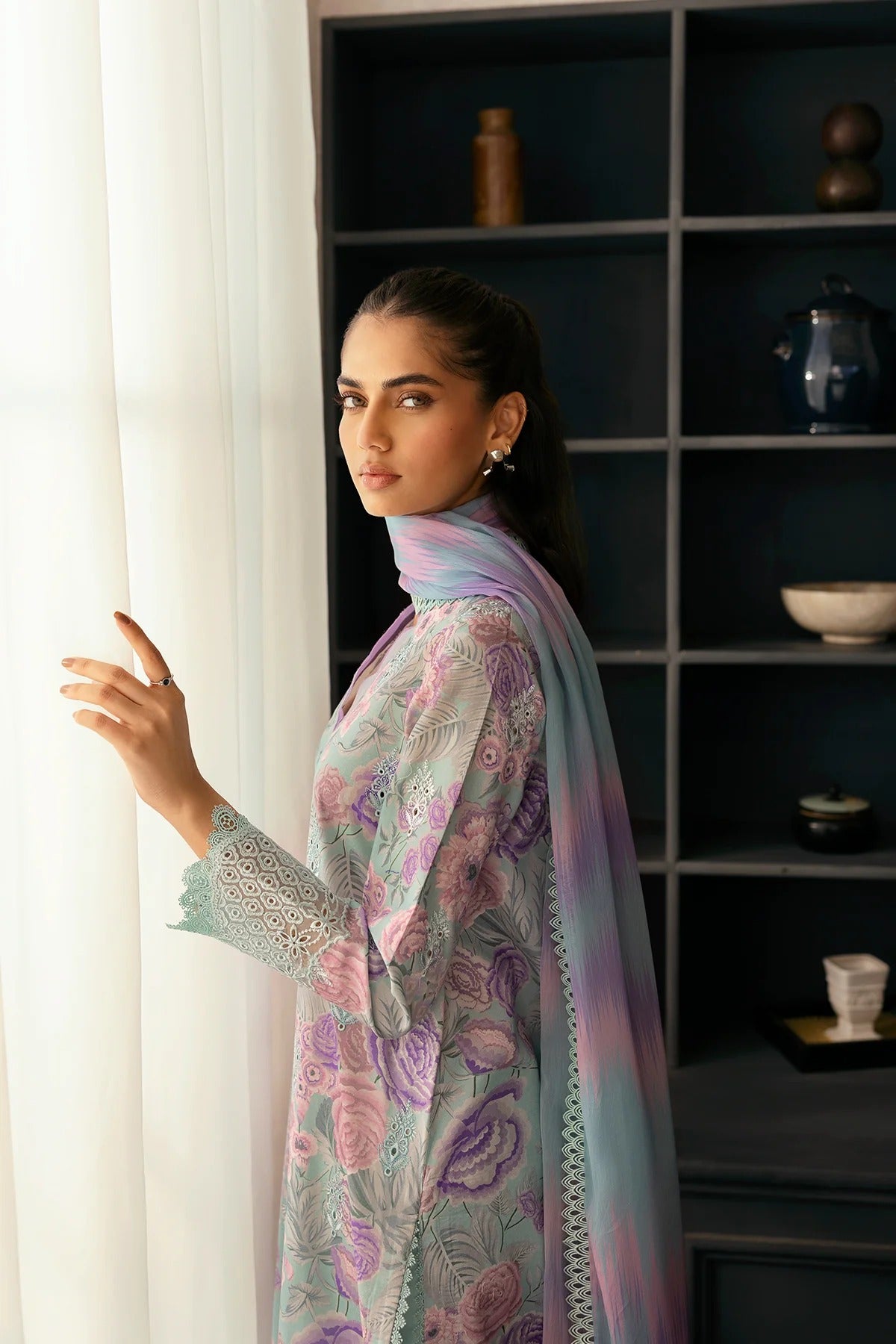 AFROZEH Day Break Embroidered Printed Lawn Unstitched 3pcs