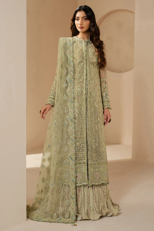 JAZMIN Wedding Formals Embroidered Chiffon Unstitched 3pcs