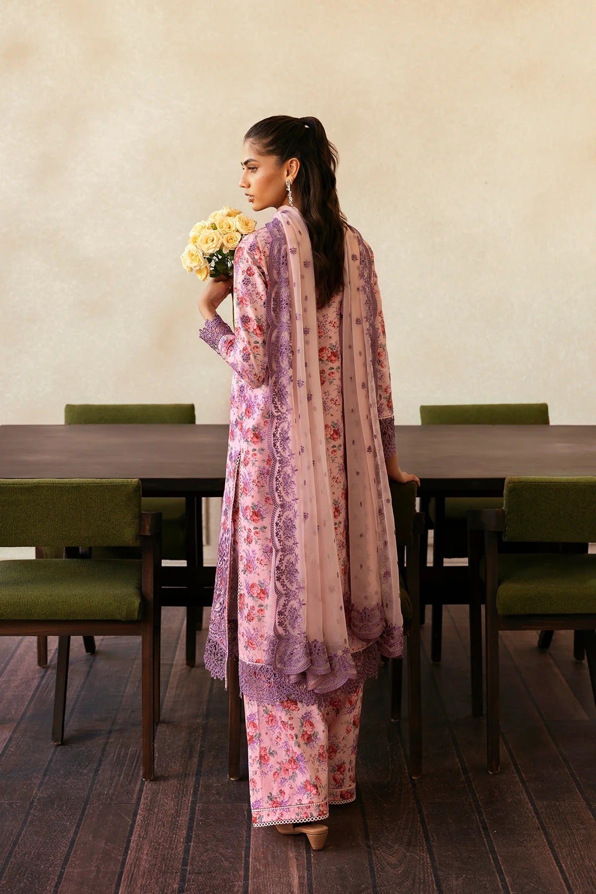AFROZEH Day Break Embroidered Printed Lawn Unstitched 3pcs