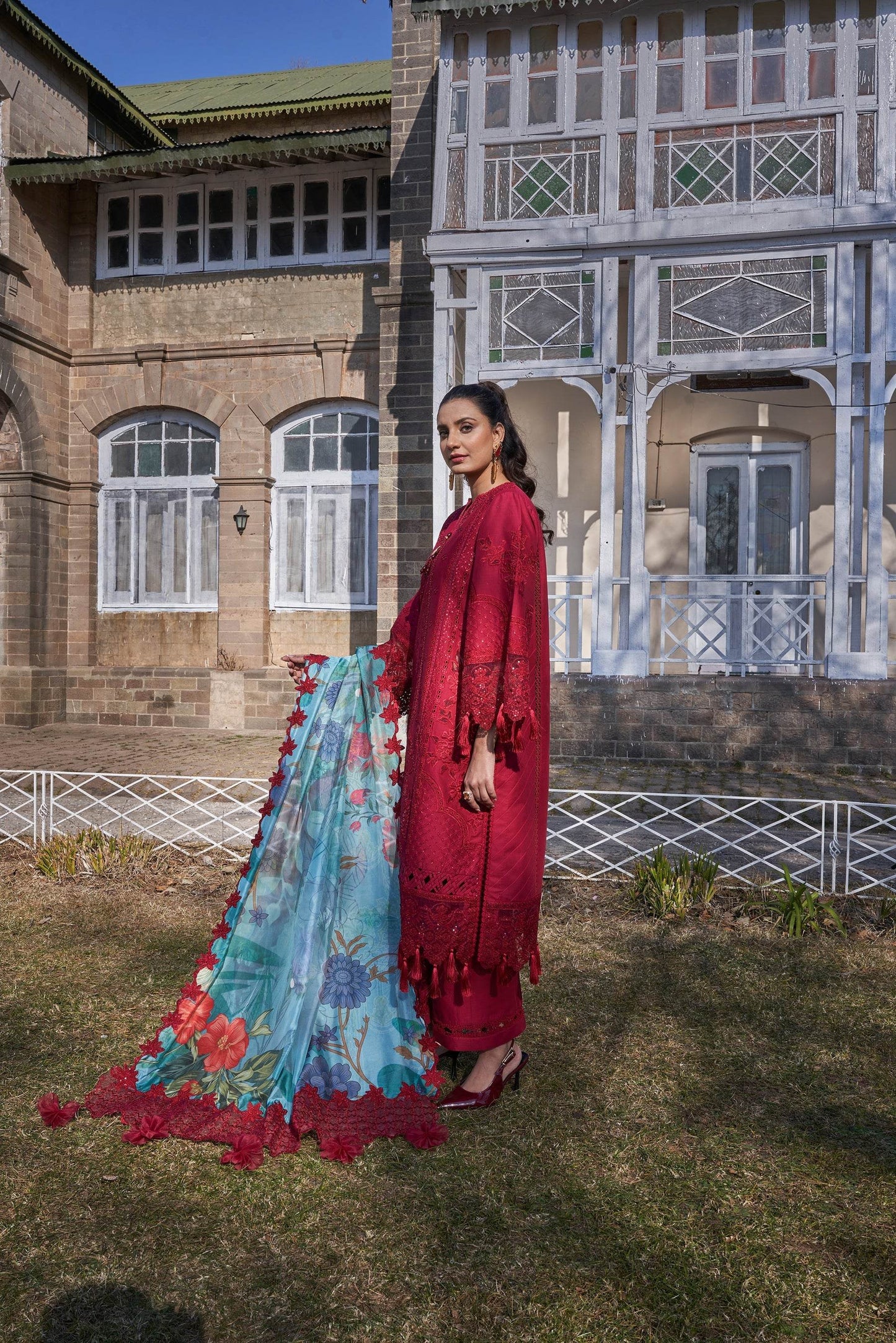 Atiya Irfan Preet Embroidered Unstitched Lawn 3pcs - Jotey