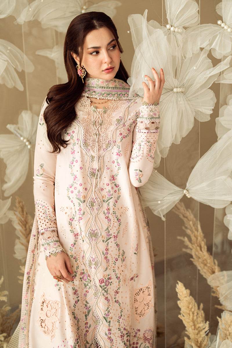 Qalamkar Sahil Embroidered Luxury Lawn 3pcs - Jotey