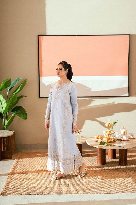 Florent Luxury Lawn Eid Edit's Embroidered Unstitched 3pcs - Jotey