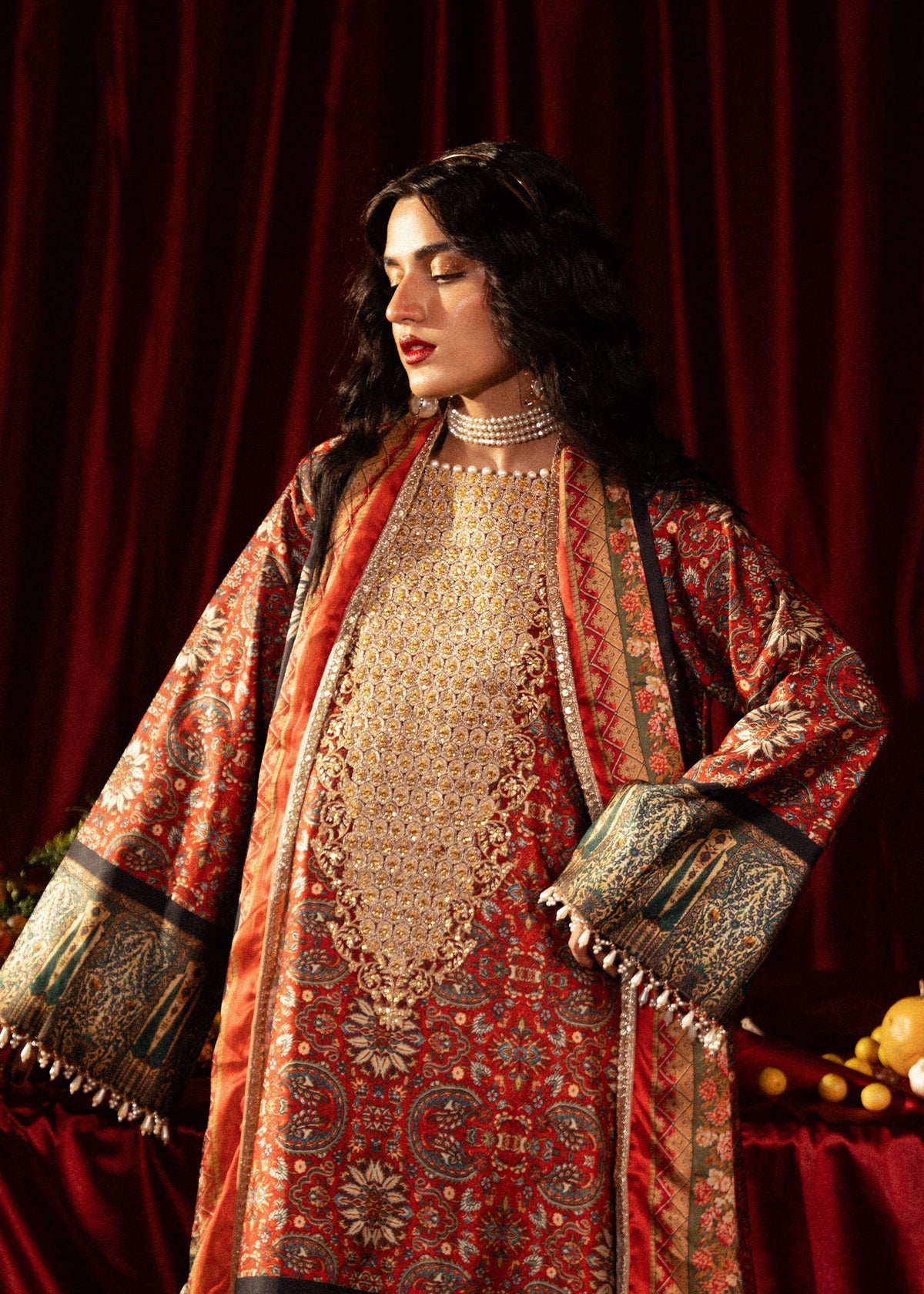 Roohi Silk Embroidered Unstitched 3pcs
