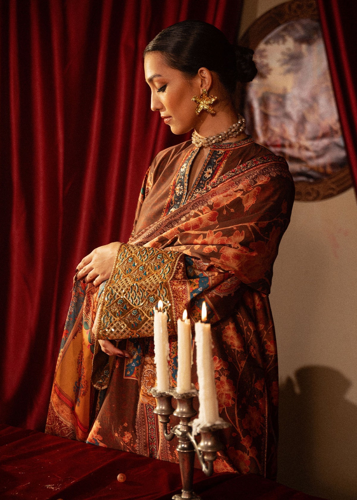 Roohi Silk Embroidered Unstitched 3pcs