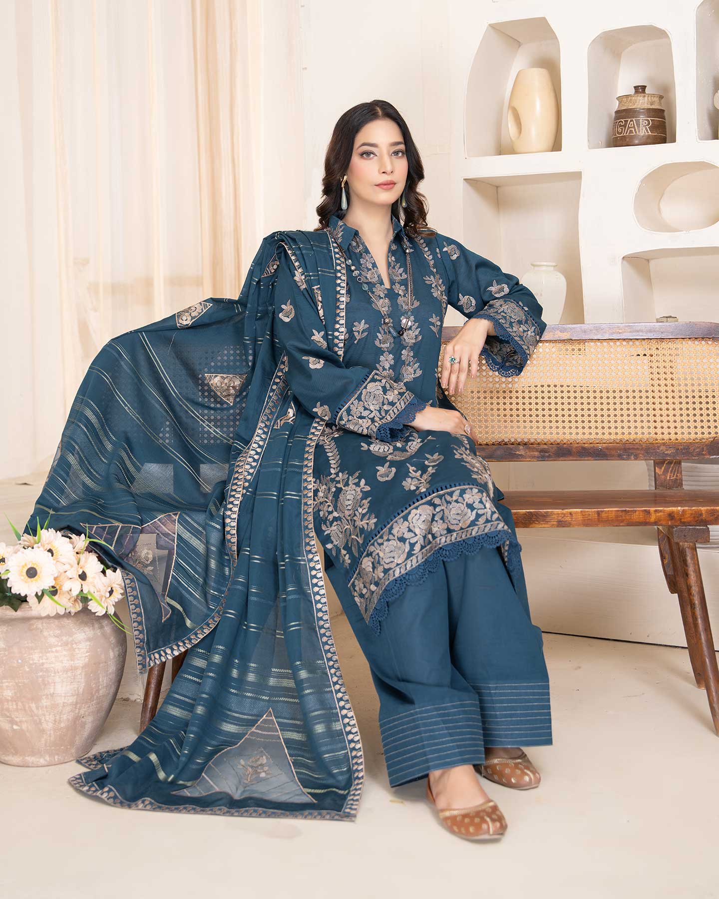 Man Pasand By Aalaya Vol-05 Premium Embroidered Lawn Unstitched 3Pcs