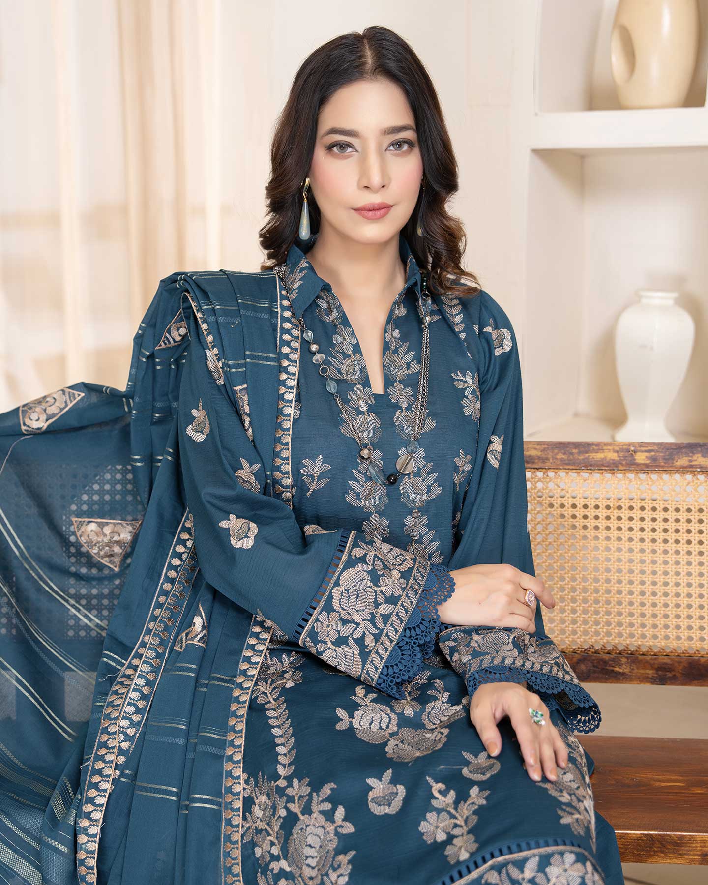 Man Pasand By Aalaya Vol-05 Premium Embroidered Lawn Unstitched 3Pcs