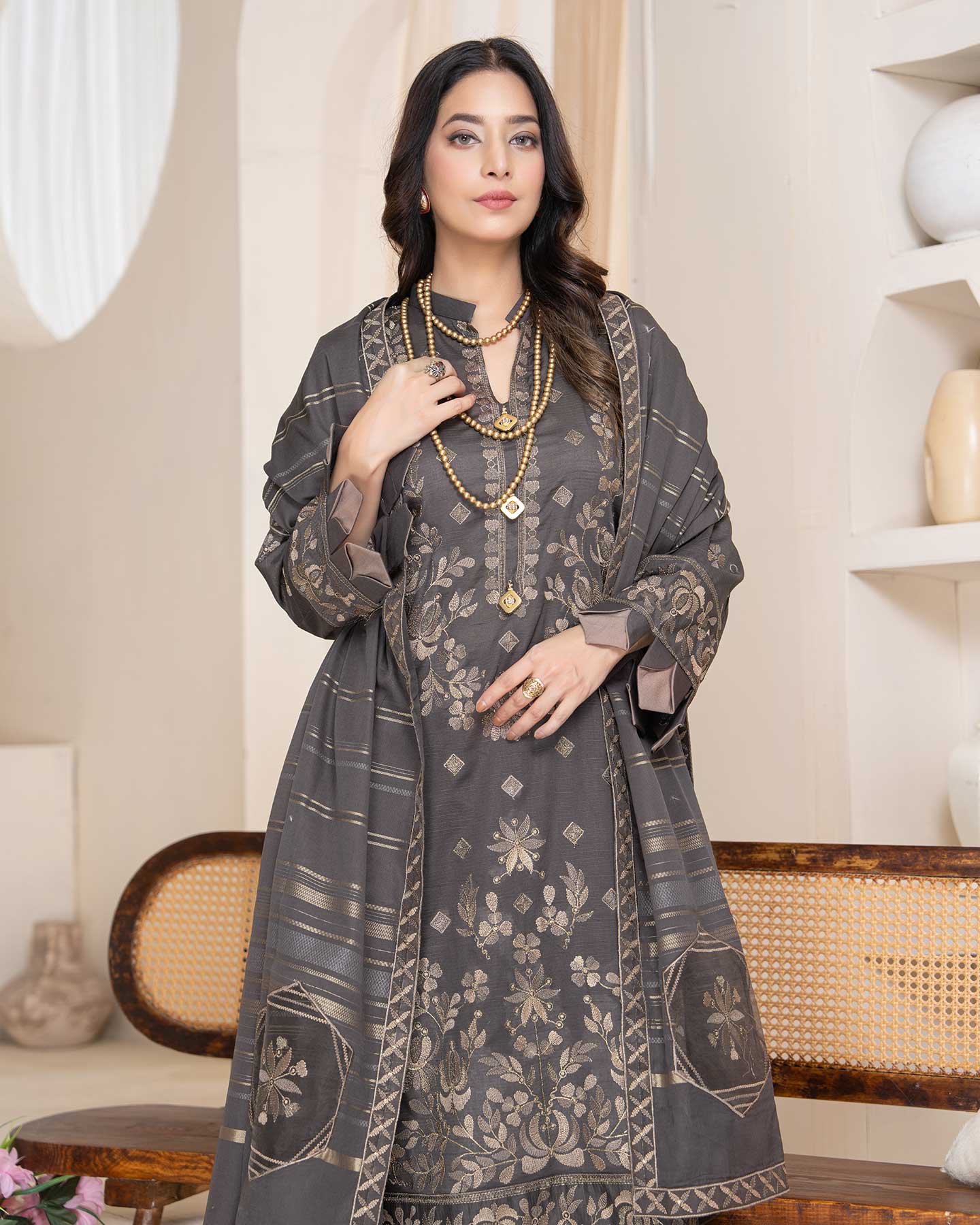 Man Pasand By Aalaya Vol-05 Premium Embroidered Lawn Unstitched 3Pcs