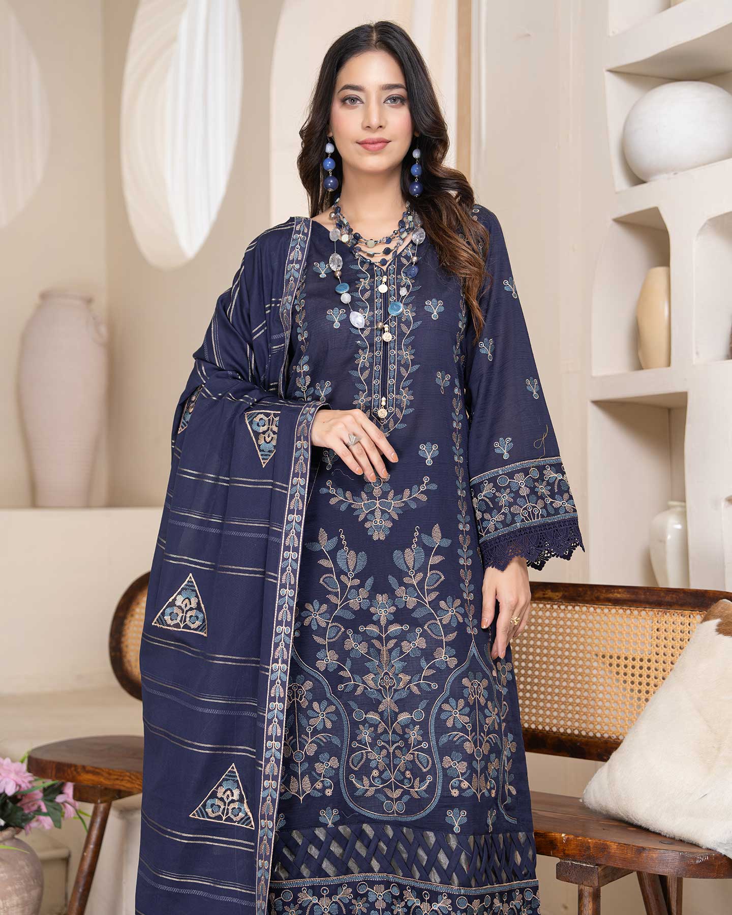 Man Pasand By Aalaya Vol-05 Premium Embroidered Lawn Unstitched 3Pcs