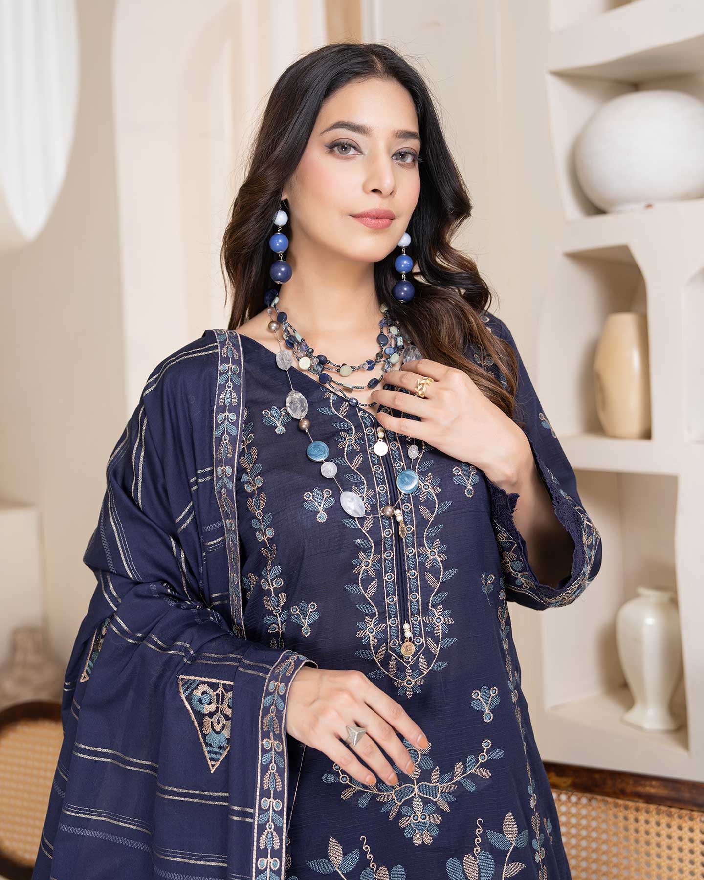 Man Pasand By Aalaya Vol-05 Premium Embroidered Lawn Unstitched 3Pcs