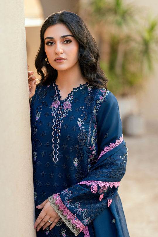 Florent Luxury Lawn Eid Edit's Embroidered Unstitched 3pcs - Jotey