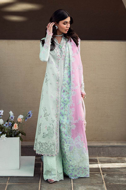 Qalamkar Sahil Embroidered Luxury Lawn 3pcs - Jotey
