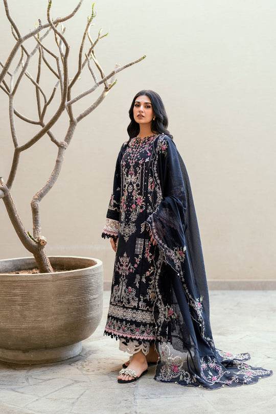 Florent Luxury Lawn Eid Edit's Embroidered Unstitched 3pcs - Jotey