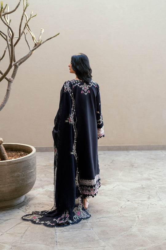 Florent Luxury Lawn Eid Edit's Embroidered Unstitched 3pcs - Jotey