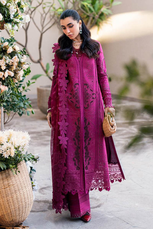 Qalamkar Sahil Embroidered Luxury Lawn 3pcs - Jotey