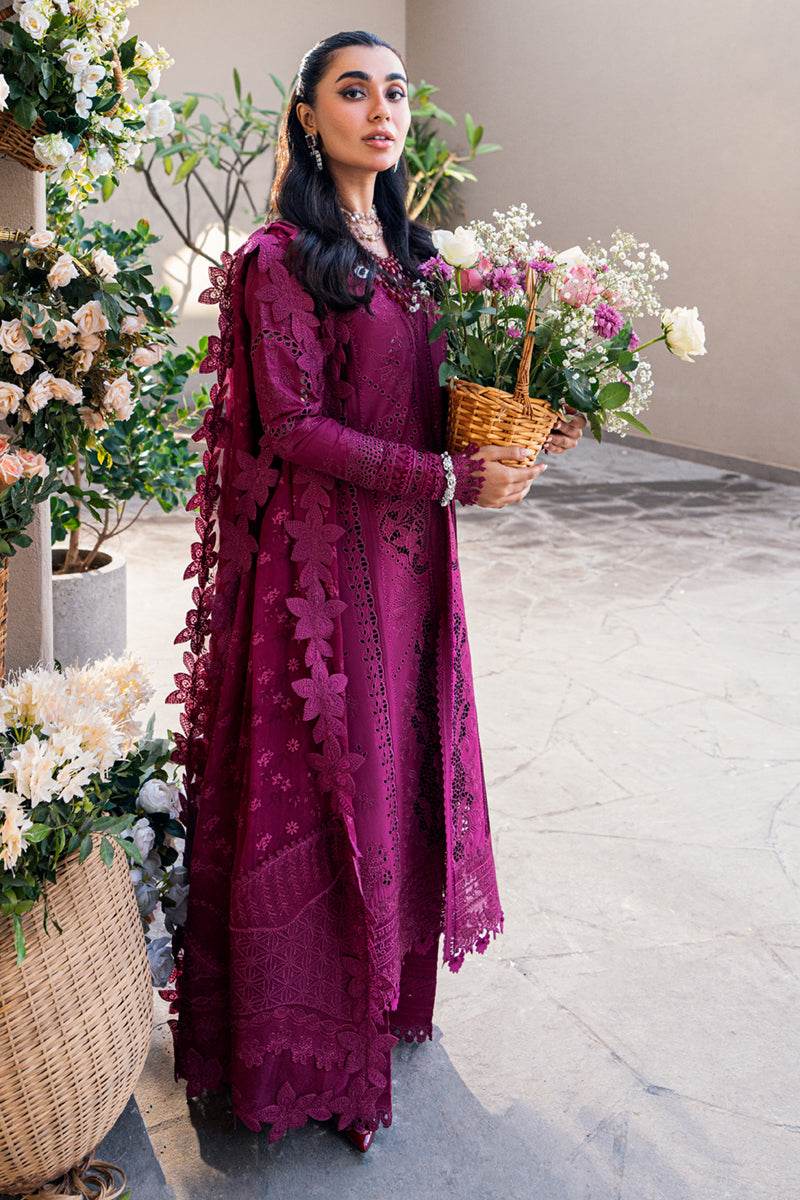 Qalamkar Sahil Embroidered Luxury Lawn 3pcs - Jotey