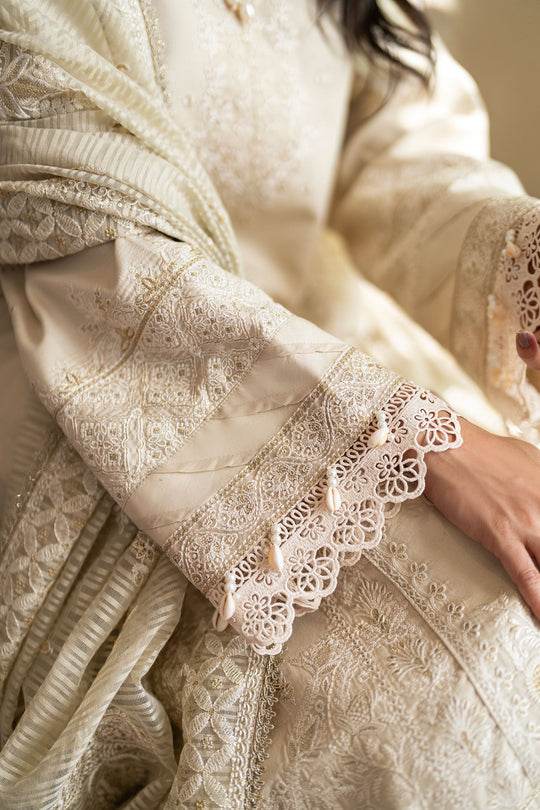 Florent Luxury Lawn Eid Edit's Embroidered Unstitched 3pcs - Jotey