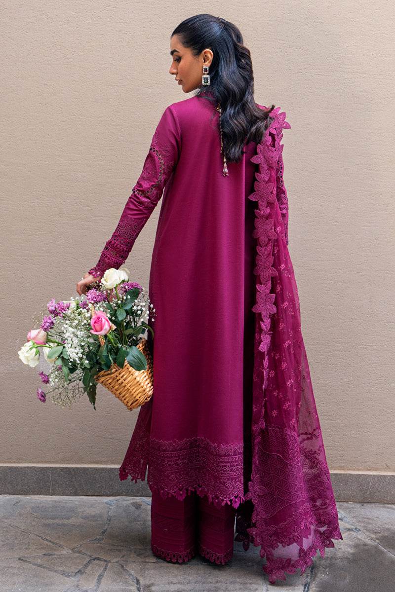Qalamkar Sahil Embroidered Luxury Lawn 3pcs - Jotey