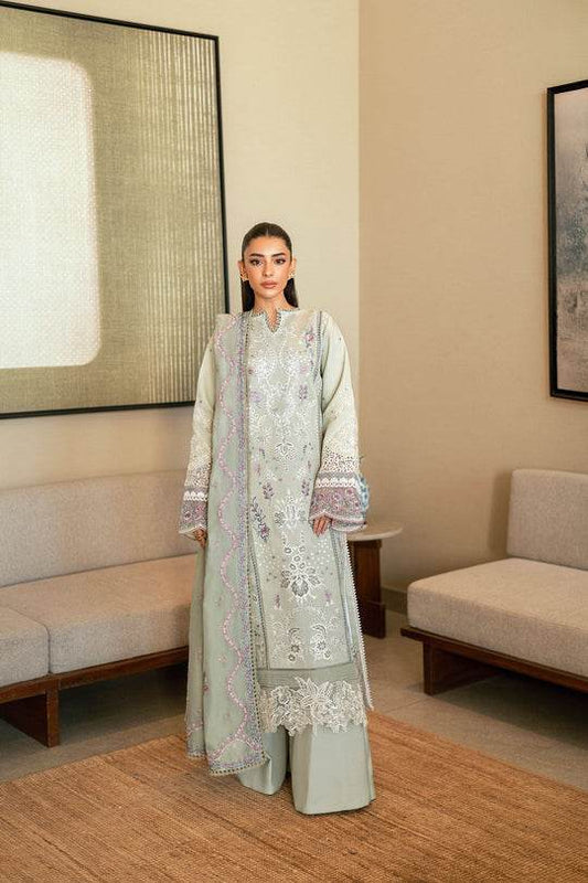 Florent Luxury Lawn Eid Edit's Embroidered Unstitched 3pcs - Jotey