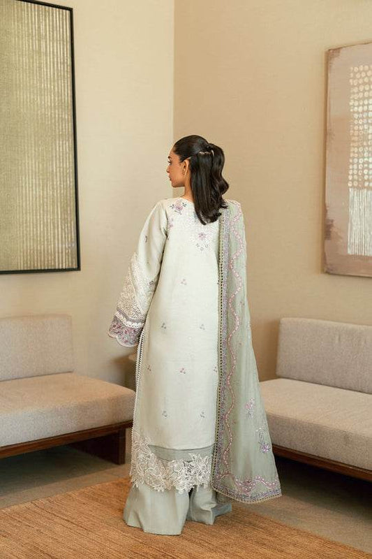 Florent Luxury Lawn Eid Edit's Embroidered Unstitched 3pcs - Jotey