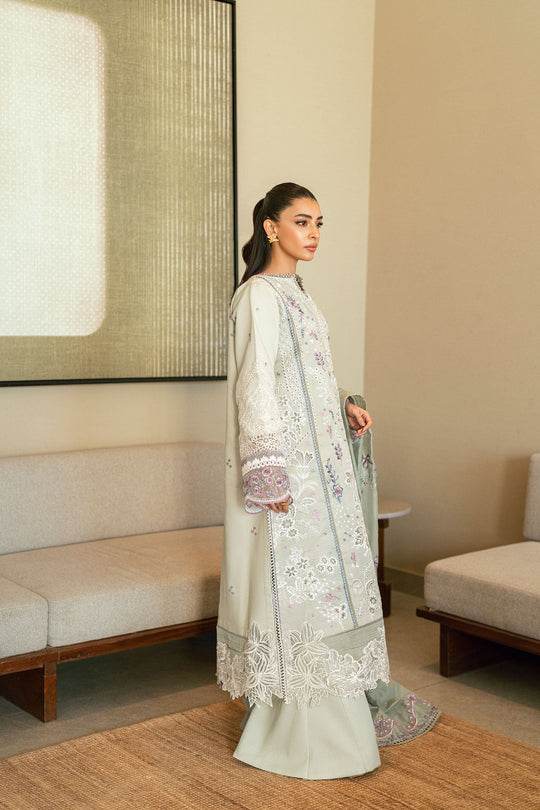 Florent Luxury Lawn Eid Edit's Embroidered Unstitched 3pcs - Jotey