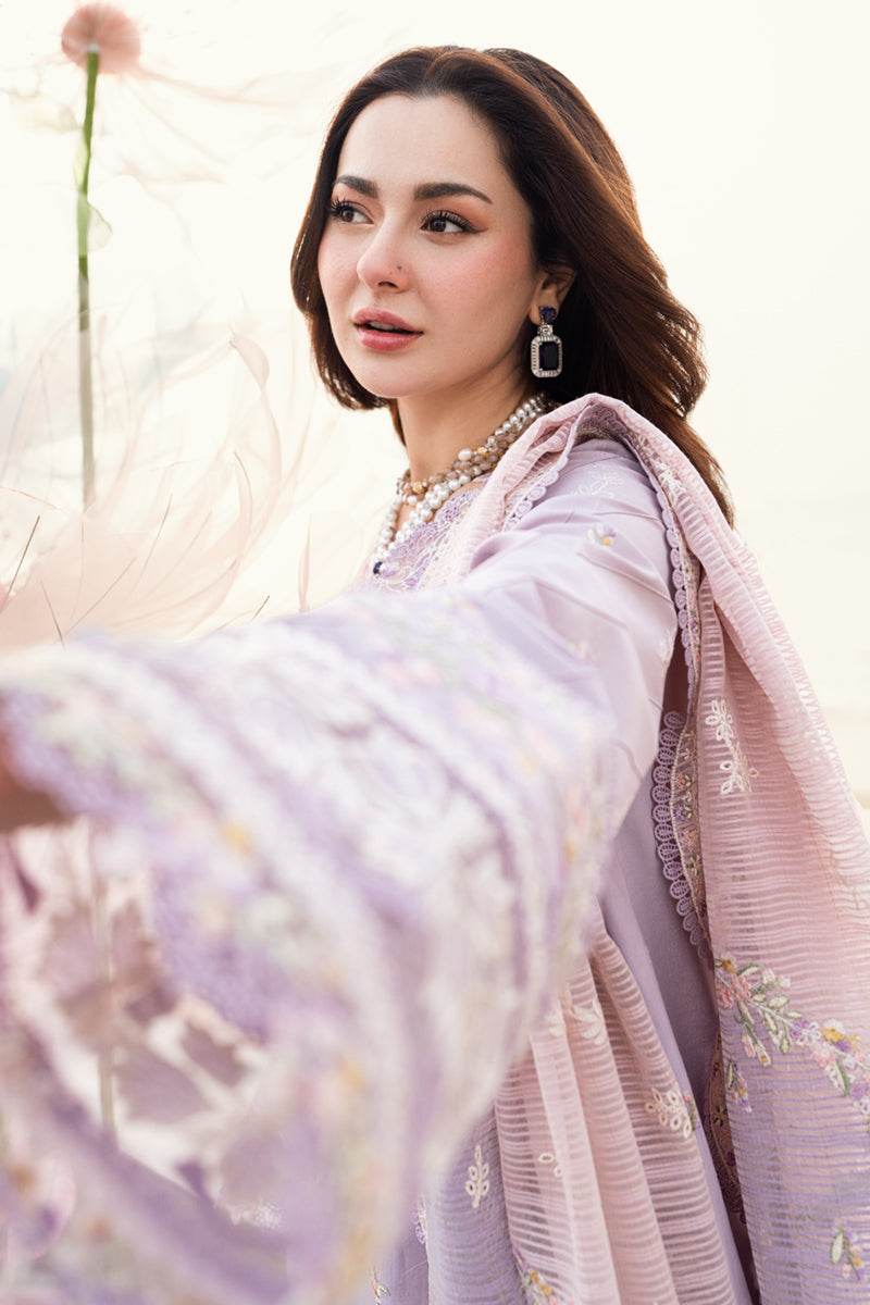 Qalamkar Sahil Embroidered Luxury Lawn 3pcs - Jotey