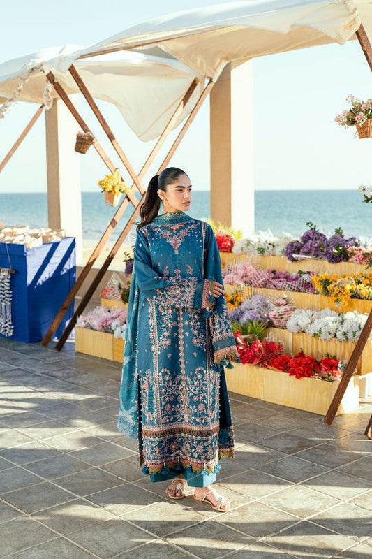 Florent Luxury Lawn Eid Edit's Embroidered Unstitched 3pcs - Jotey