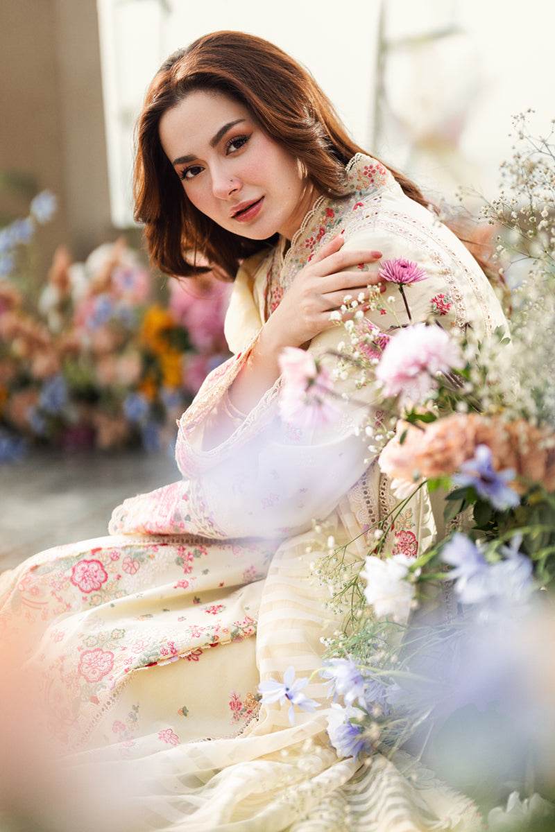 Qalamkar Sahil Embroidered Luxury Lawn 3pcs - Jotey