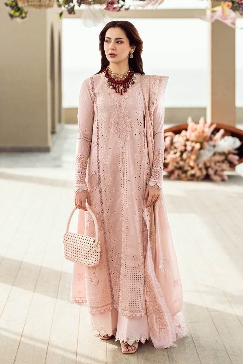 Qalamkar Sahil Embroidered Luxury Lawn 3pcs - Jotey