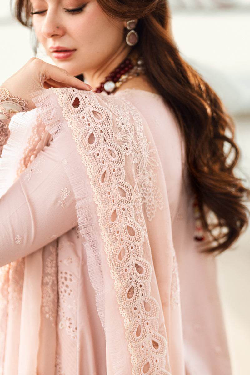 Qalamkar Sahil Embroidered Luxury Lawn 3pcs - Jotey
