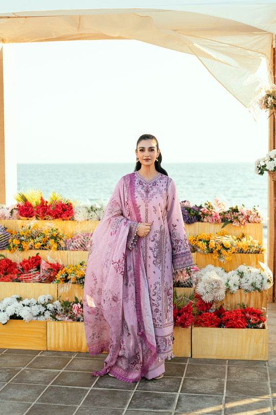 Florent Luxury Lawn Eid Edit's Embroidered Unstitched 3pcs - Jotey
