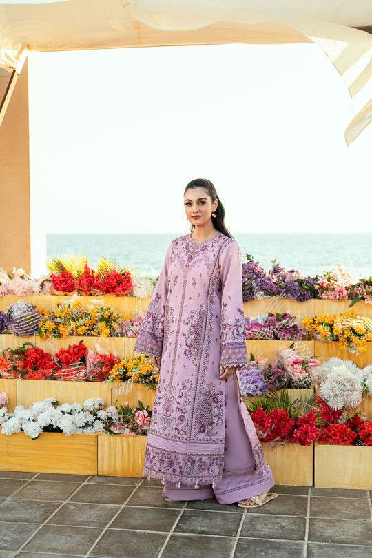 Florent Luxury Lawn Eid Edit's Embroidered Unstitched 3pcs - Jotey