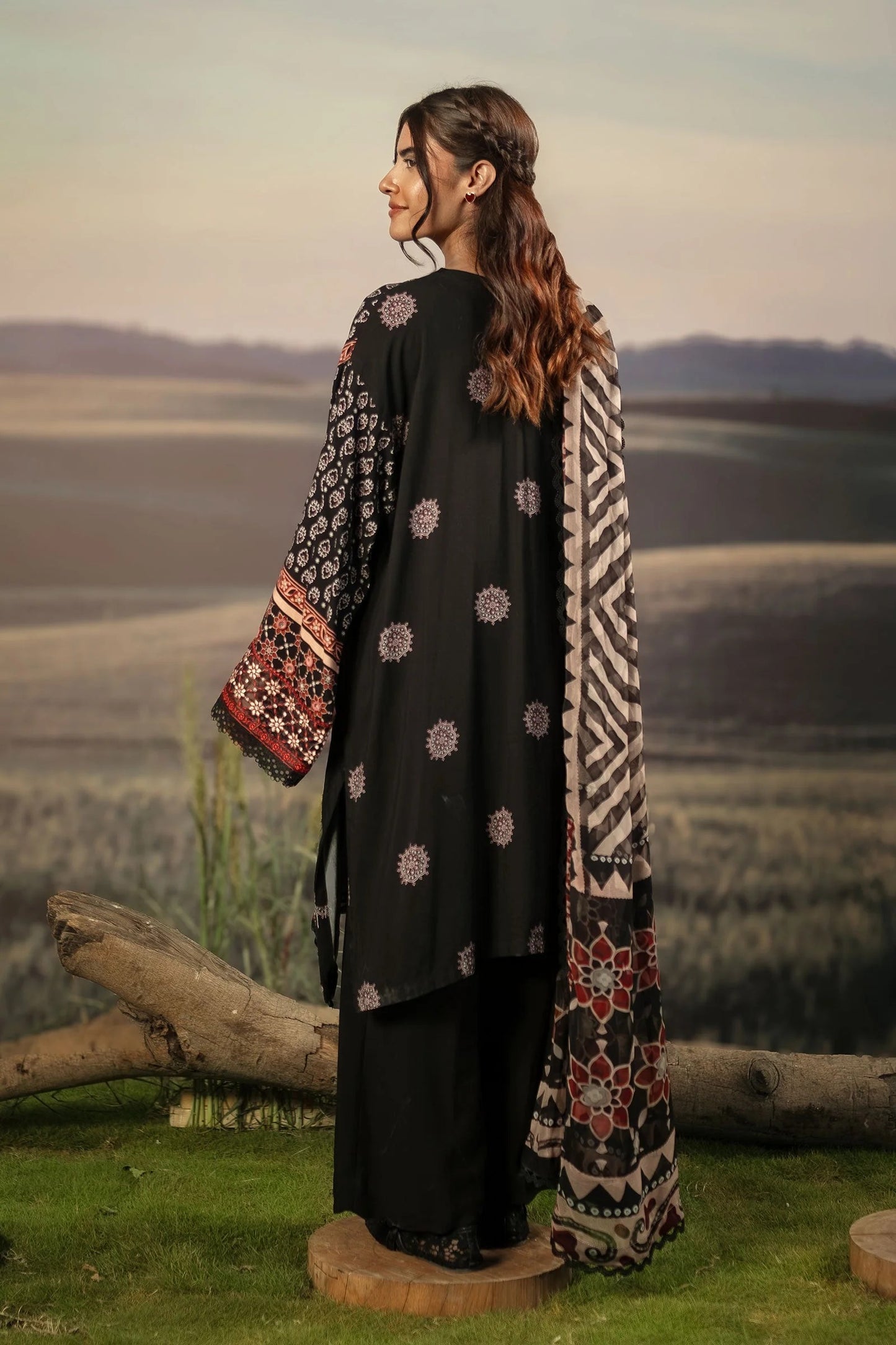 M. Basics By Maria B. Digital Printed & Embroidered Arabic Lawn Unstitched 3 Piece