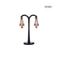 Diamond Cut Ruby Stone Earrings - Jotey