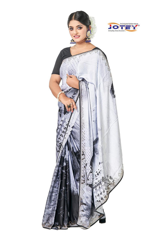 Digital Print Art Silk Saree - Jotey