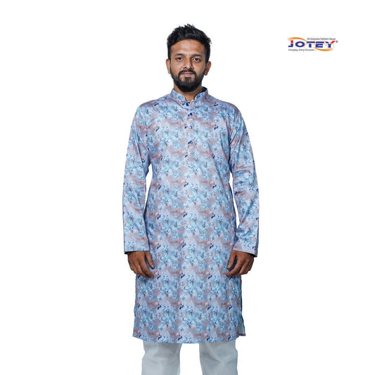 Digital Printed Cotton Panjabi - Jotey