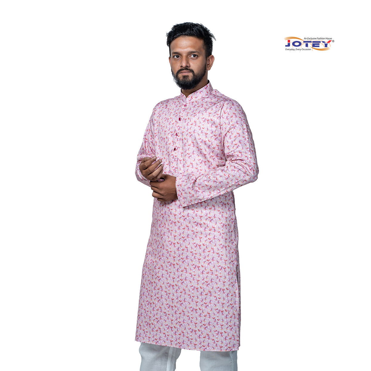 Digital Printed Cotton Panjabi - Jotey