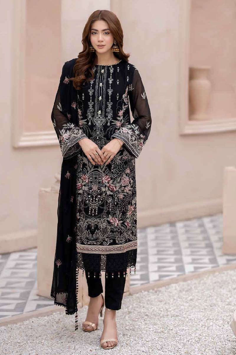 Maisa By Noors  Semi Stitched Luxury 3pcs