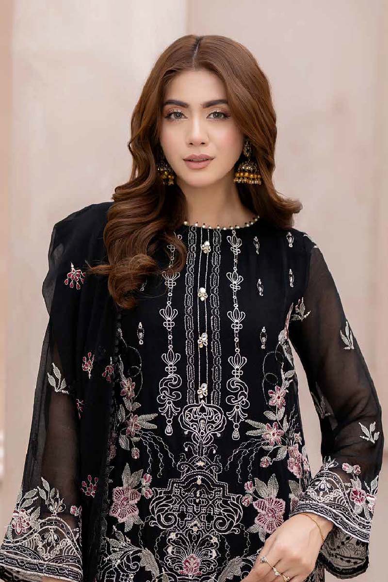 Maisa By Noors  Semi Stitched Luxury 3pcs