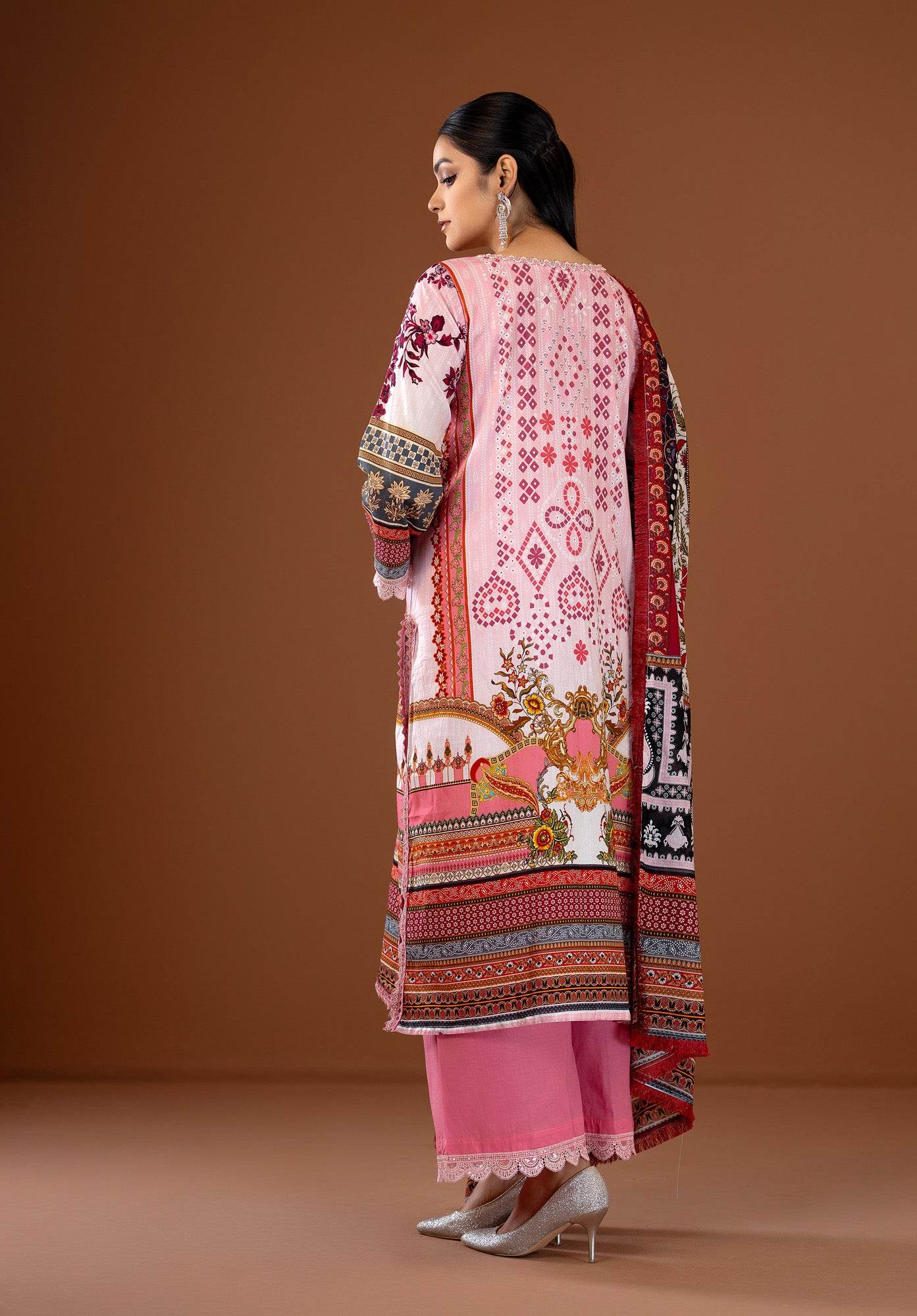 Gulbano Unstitched Lawn 3pcs - Nilima