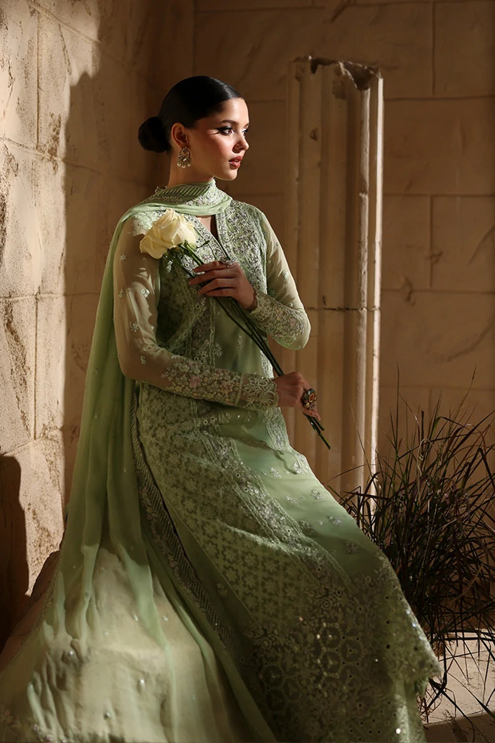 Azure Luxe 2025 Embroidered Chiffon Unstitched 3 Piece