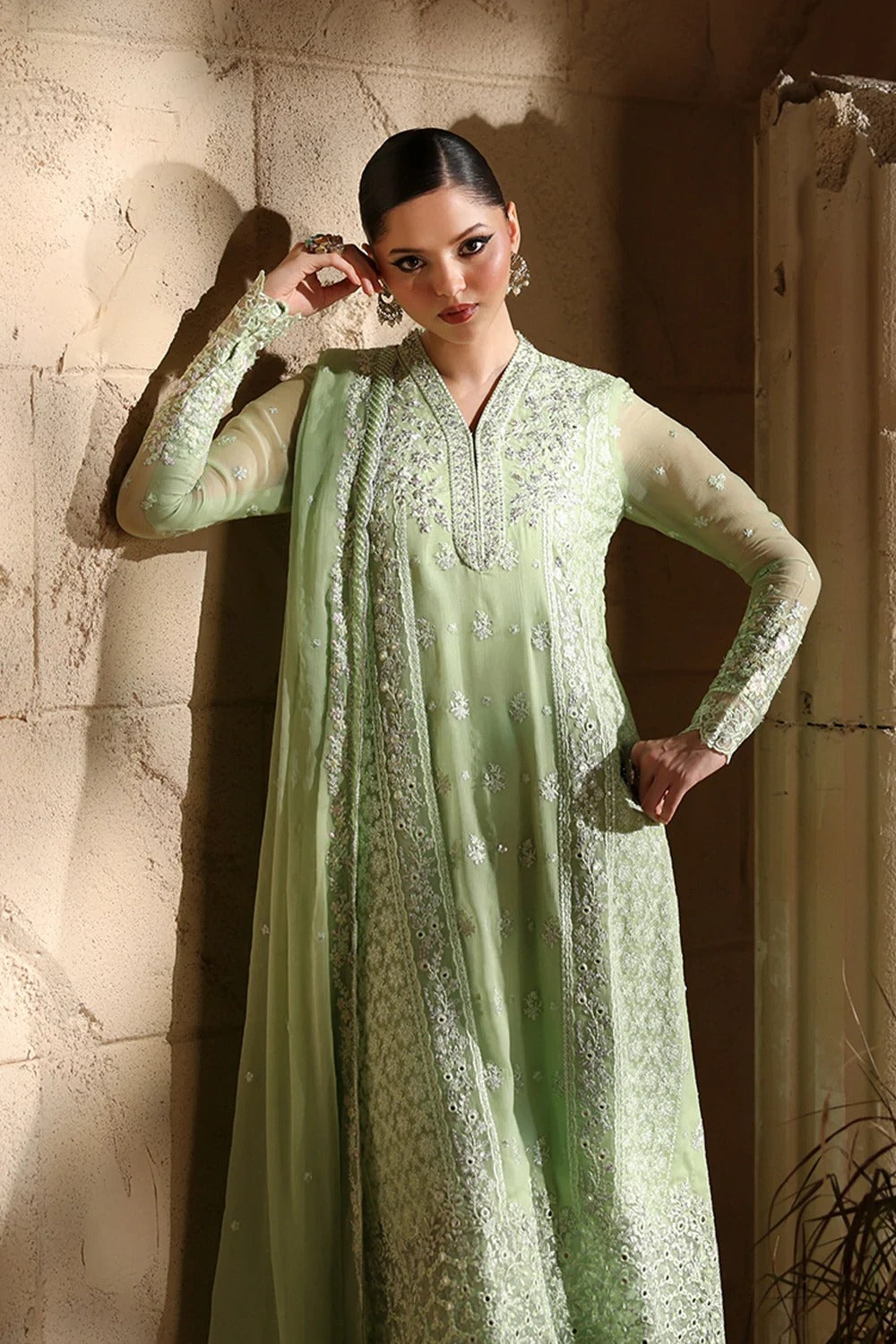 Azure Luxe 2025 Embroidered Chiffon Unstitched 3 Piece